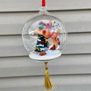 BREYER Holiday Mischief Glass Globe Ornament 2004 Christmas Collectible